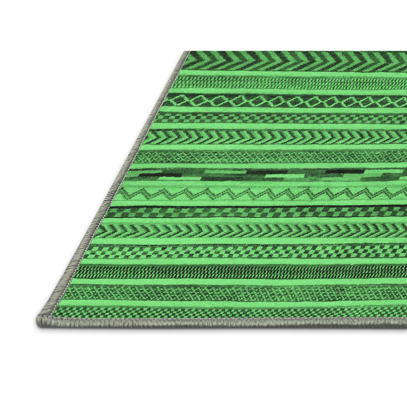 Kelina Washable Geometric Indoor Rug, Runner 2' x 5'