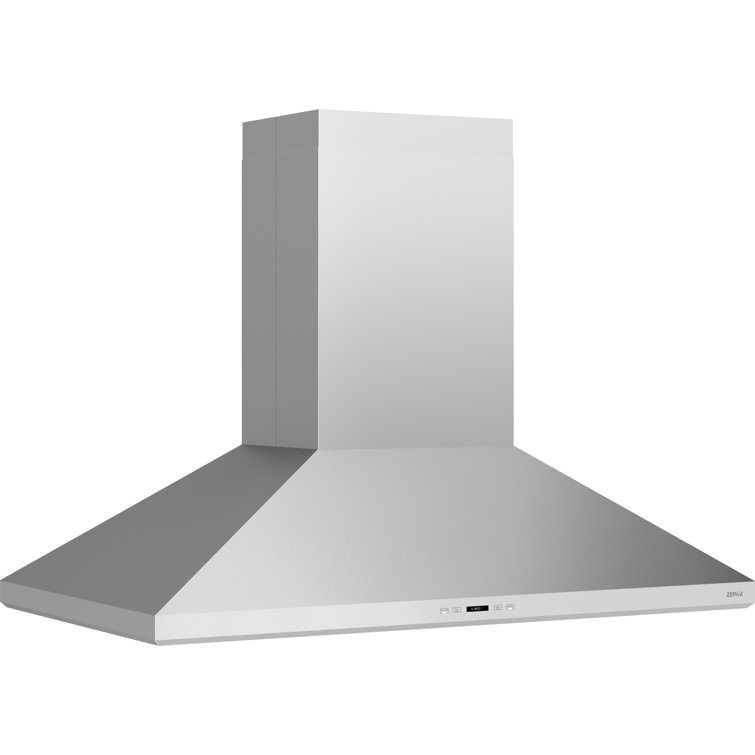 Core Zephyr Siena Pro 48 In. 1200 CFM Island Mount Range Hood With LED Lighting In Stainless Steel