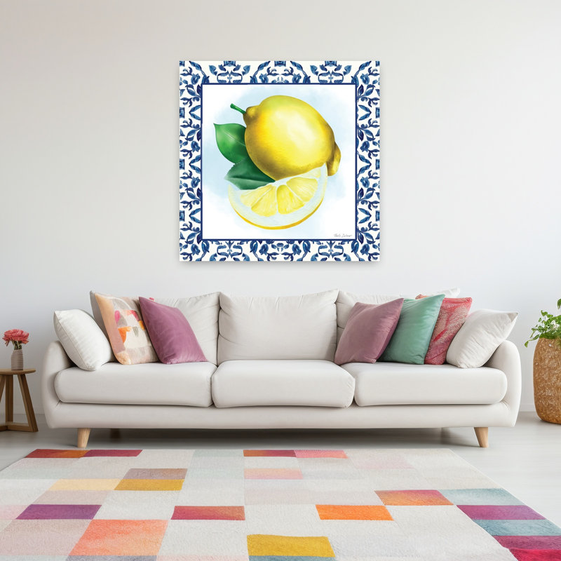 Trellis contemporain avec tranche de citron, H 48 po x l 48 po