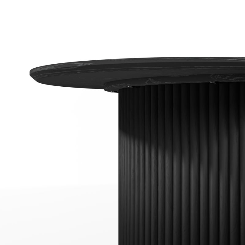 Table de salle à manger Fohoren, Noir, L 79 po x l 33,5 po x H 30 po
