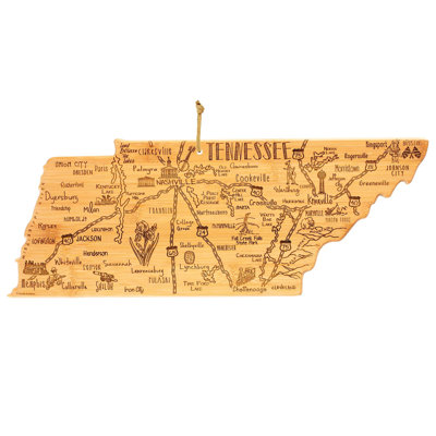 Destination Tennessee Bamboo Cutting & Serving Board