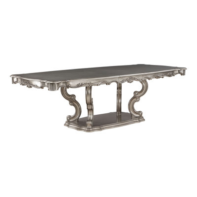ACME Ariadne Dining Table, Antique Plantinum Finish