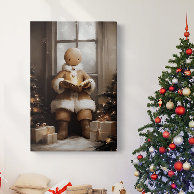 Art des Fêtes de Noël - Toile tendue avec châssis - Série 2-Lxxiv, H 12 po x l 8 po