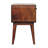 Avora Oak-ish Nightstand With Drawer And Open Slot