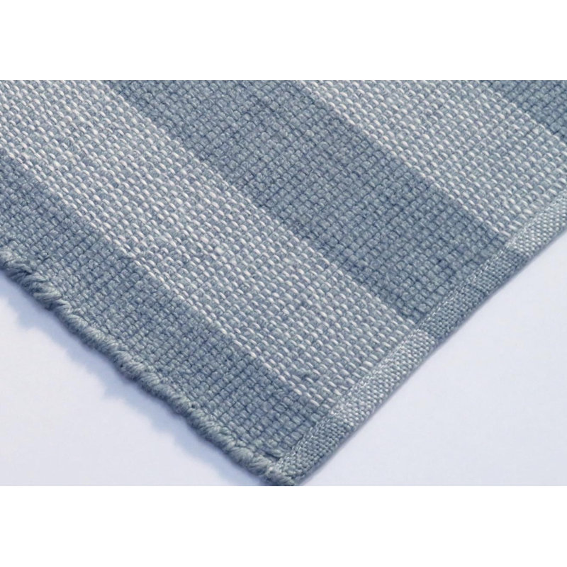 Bram Handmade Performance Rug, Rectangle 8' x 10', Blue