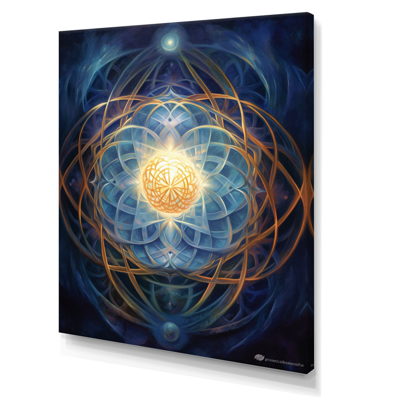 Mystal Mandalas I - impression, H 32 po x l 16 po x P 1 po, Toile tendue