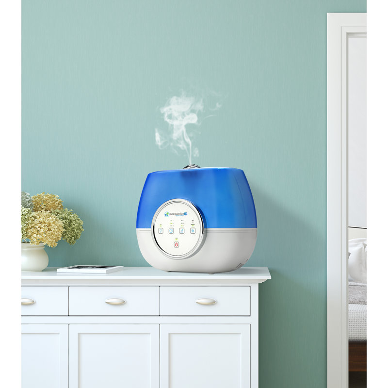 Guardian Technologies 2 gal. Dual Mist Ultrasonic Tabletop Humidifier with Adjustable Humidistat for 600 cu. ft.