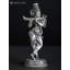 Petit grand seigneur debout se tenant debout Krishna jouant de la flûte en argent plaqué laiton Statue multiples tailles laiton argenté Home Temple Decor cadeau DDL528