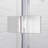 33.5'' - 35'' W x 72'' H Bi-Fold Semi-Frameless Shower Door with Clear Tempered Glass
