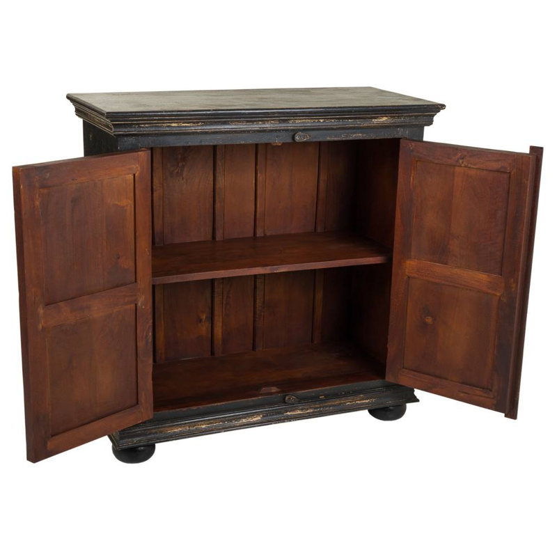 Shayla Solid Wood 2 - Door Rectangle Accent Cabinet