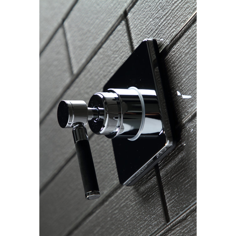 Kingston Brass Kaiser Single-Handle Wall Mount Three-Way Diverter Valve with Trim Kit