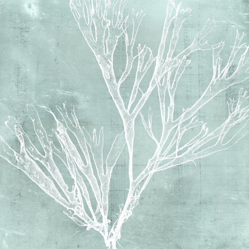 Algues sur aqua VII, H 36 po x l 36 po x P 1,25 po