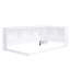 Lit de jour simple en bois avec armoires de rangement et ports USB-652528076
