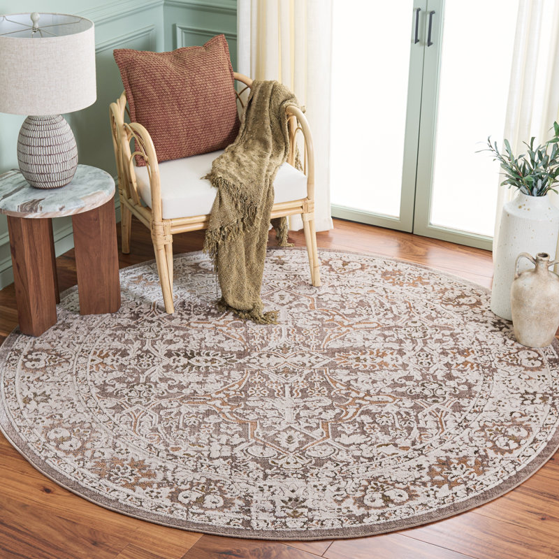 Leonette 512 Performance Oriental Rug, Round 6'7"