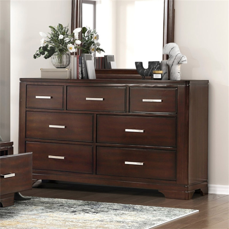 Commode moderne avec 7 tiroirs Smooth Glides