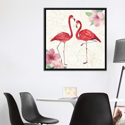 « tropical fun oiseau iv », reproduction sur toile tendue