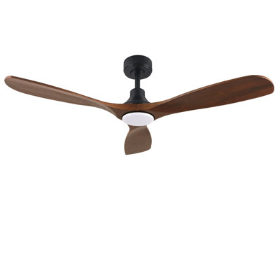 Ventilateur de plafond intérieur Wi-Fi 52 pouces avec télécommande DEL Bhi