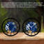 Horloge murale ronde en fer 10 po avec mouvement à quartz silencieux, chiffres romains, impression UV-1295165012
