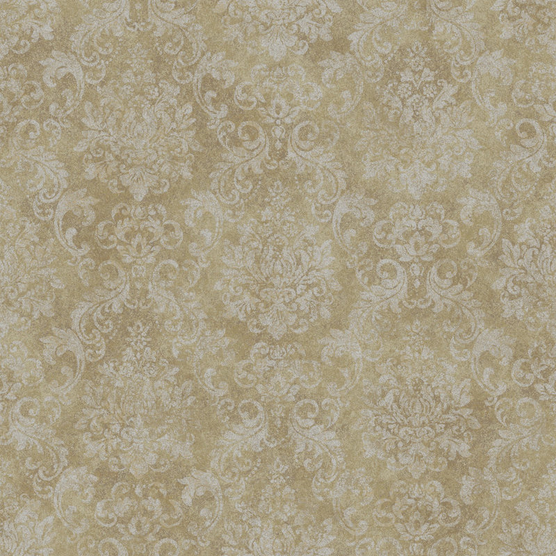 Special FX 2 Collection Metallic Damask Wallpaper Roll, Gold