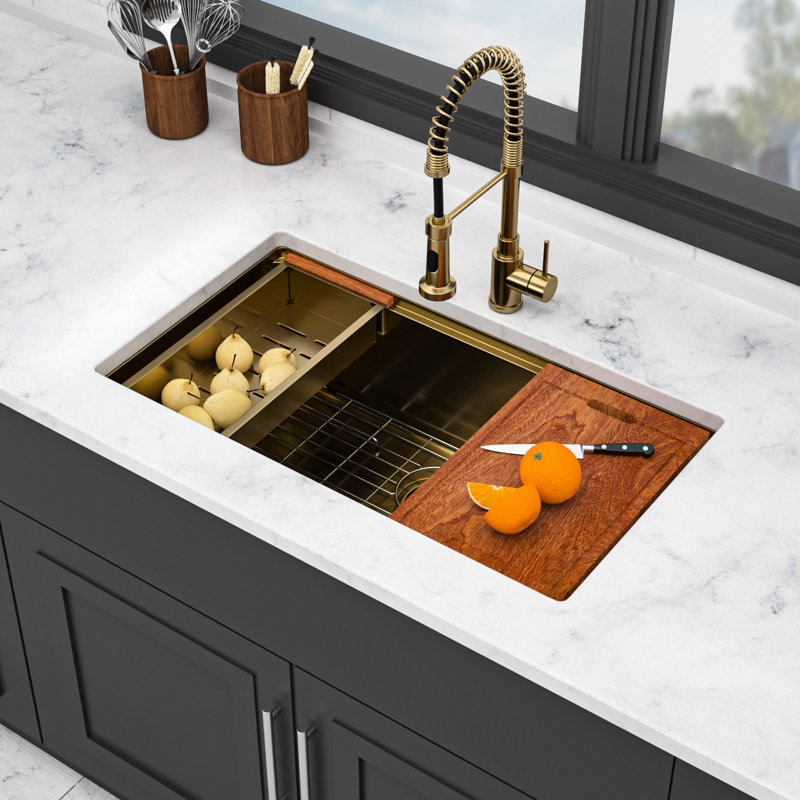 DEFFC-acfef Undermount Single Bowl Kitchen Sink