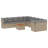  Garden Sofa Set Mix Beige