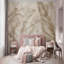Murale beige feuilles de bananier tropical-778906602
