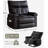 37.4" Wide Oversized Recliner Chair, PU Leather Manual Recliner with 1.5X Sponge Filling-2031340048