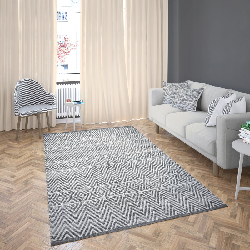 Tapis gris Shannock, Rectangle 4 pi x 6 pi