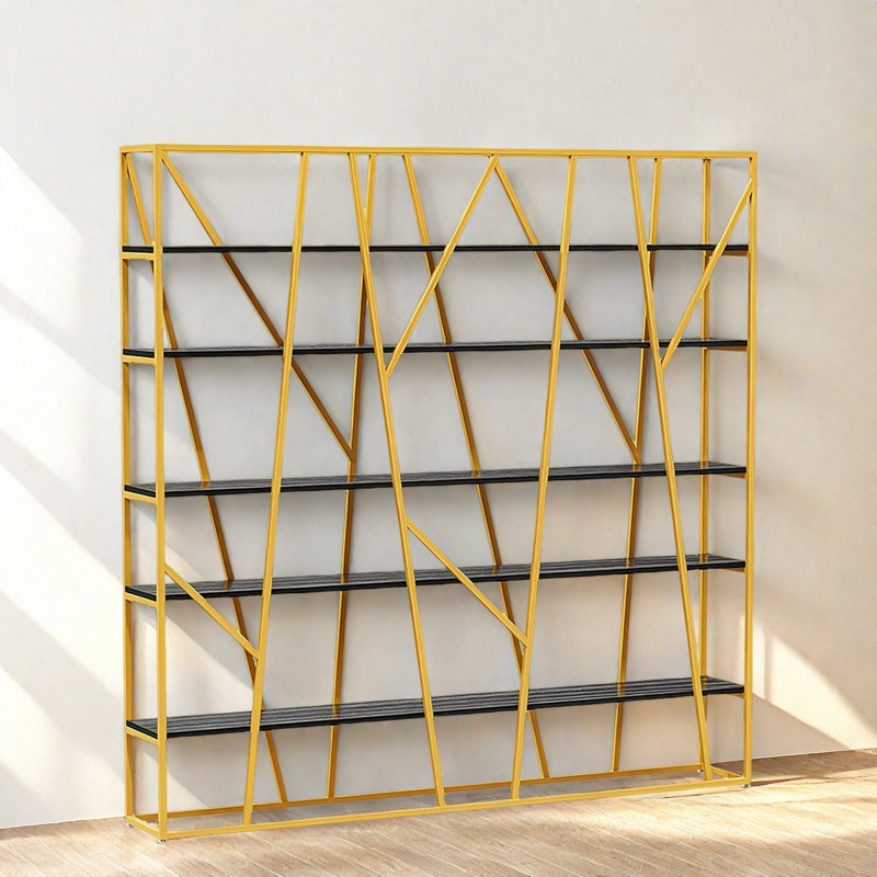 Une bibliothèque au charme unique, (5 shevels) H 78,7 po x l 78,7 po x P 11,8 po