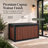 Decksplore 210 Gallons Wood-Look Water Resistant Resin Lockable Deck Box