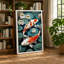 Koi Among Water Lilies Japandi - Print-136765833-136765829