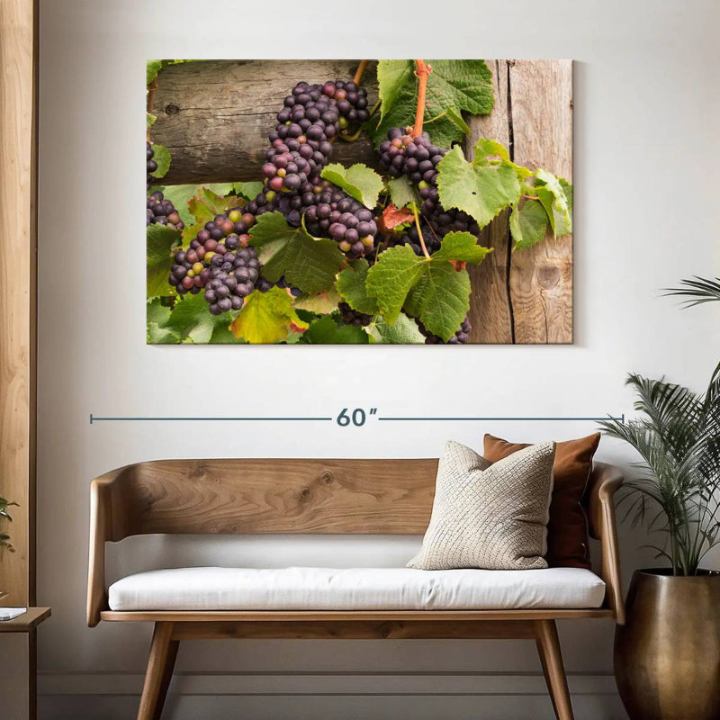 Yarlin - Pinot rouge raisin, H 32 po x l 48 po