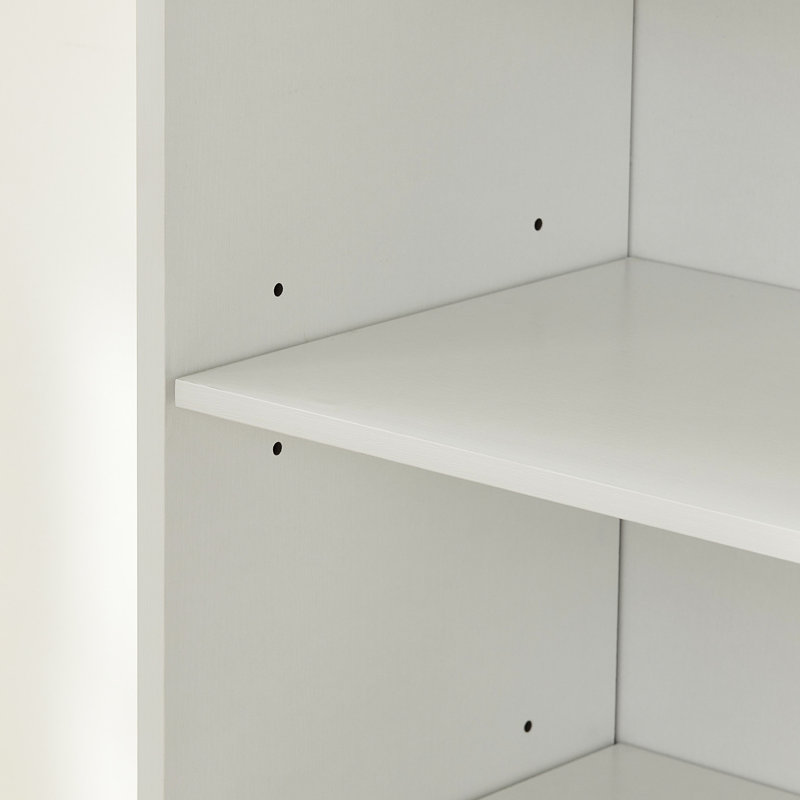 Bibliothèque à 8 niveaux pour CD et audio, cuisine multifonctionnelle, hauteur de tablette réglable, blanc, tour de rangement multimédia de 71 po de hauteur, disposition en cubes, détachable dans deux armoires, profondeur de 23,44 po