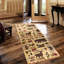 Tapis beige en polypropylène 2 x 3, attrait rustique, teinté, pour un intérieur douillet 2 pi x 3 pi tapis, beige, rehausse