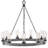 Sawyer 9-Light Single Tier Outdoor Rustic Chandelier-1937767044