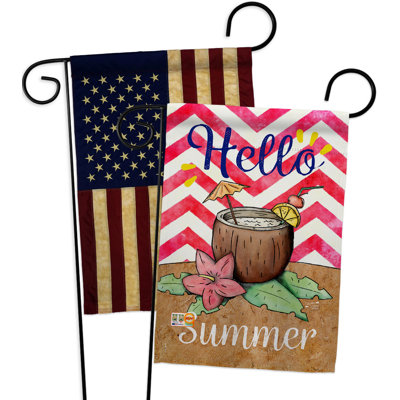Double Sided 18.5 in. H x 13 in. W Polyester Garden flag