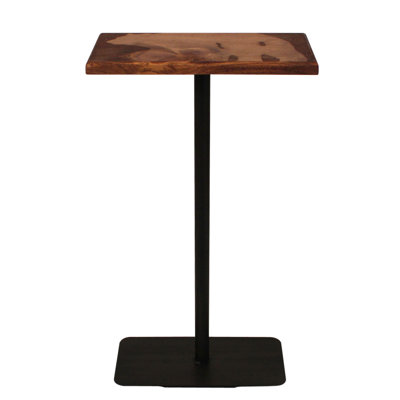 Table de pub décorative à plateau en bois Bridget