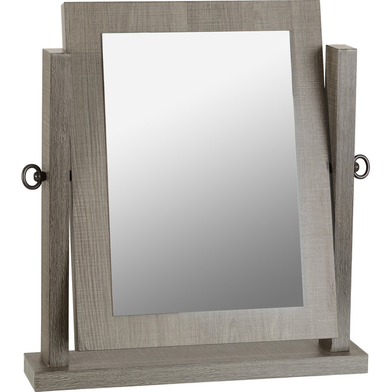 Kelton Framed Freestanding Dresser Mirror, Grey