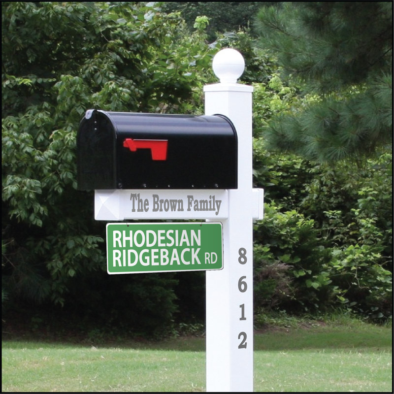 Plaque de rue Rhodesian Ridgback
