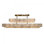 Lustre rectangulaire en cristal clair en acier inoxydable blanc Petra du Rock