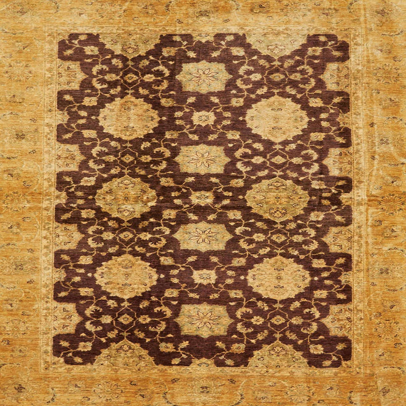 Tapis abstrait moderne 695, Carré 7 pi