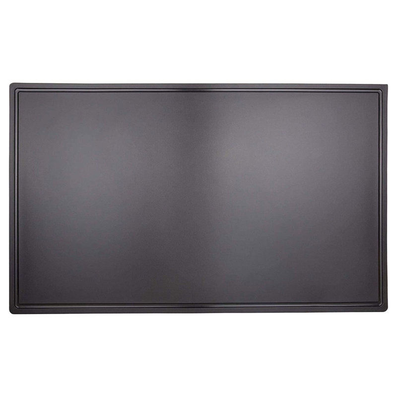 Thirteen Chefs 24 X 18 Inch Dishwasher Safe HDPE Cutting Board W/Groove, Black, 18" W x 30" L