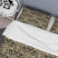 Damas noir et doré - ensemble de housse de couette abstrait - microfibre de polyester-1880605546