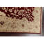 Tapis carré rouge en laine noué à la main de conception unique 7 pi 1 po New Age