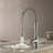 Blossom Brushed Nickel Finish Commercial Pull-Down Kitchen Faucet – Solid Brass Spring Sink Faucet with Single Handle, 1 or 3-Hole Installation for Farmhouse, RV, and Utility Sinks-26720416-49185583