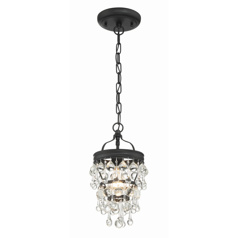 Eulah - Light Matte Black Empire Pendant, 1