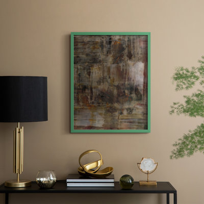 Molten Patina II Framed Print - Solid Wood
