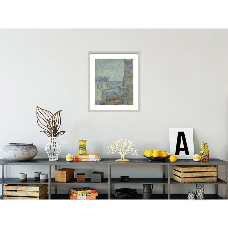 Vue de l'Appartement Theo par Vincent van Gogh, impression giclée encadrée, 27,15 po H x 23,5 po L