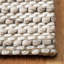 Tapis brun clair / ivoire en laine à tissage plat Roque-716711990