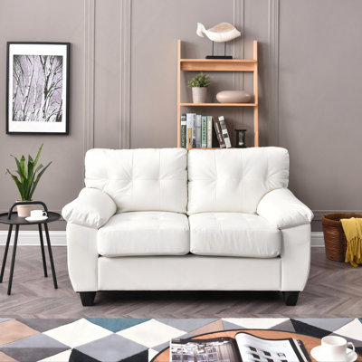 Causeuse contemporaine blanche avec confort